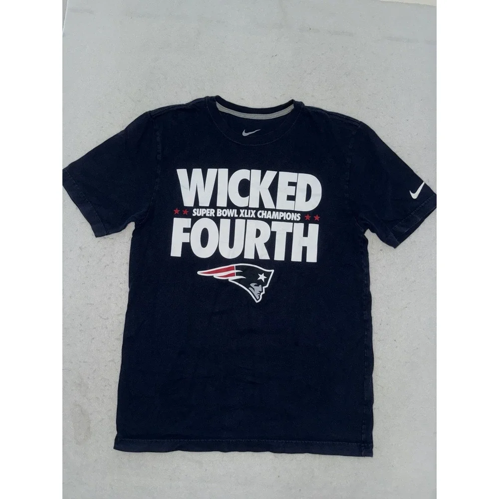 Nike‎ New England Patriots Wicked Fourth Shirt Mens M Super Bowl 49 Champs